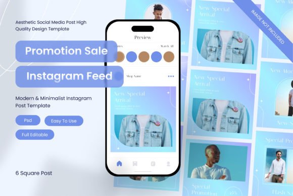 Download Set Instagram Post Bundle Figma Template - Insta Collection