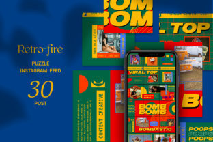 Download Retro-fire Puzzle Instagram Feed - Insta Collection