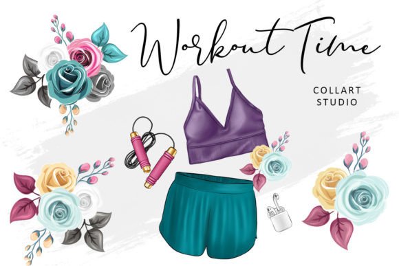 Download Fitness Clipart Set, Gym, Workout, Fit - Gym Collection
