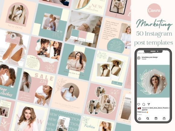 Download 50 Boho Fashion Instagram Post Bundle - Insta Collection