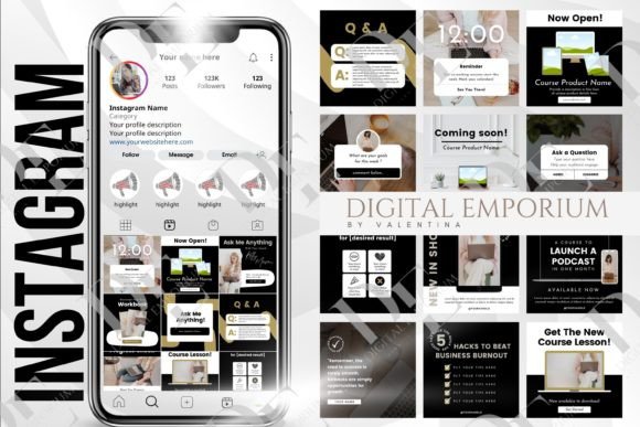 Download 45 Editable Instagram Canva Templates - Insta Collection