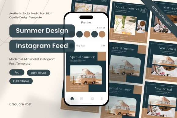 Download Set Instagram Post Bundle Figma Template - Insta Collection