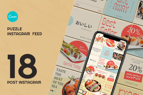 Download Sushi Puzzle Instagram | CANVA - Insta Collection